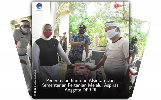 Penerimaan Bantuan Alsintan Dari Kementerian Pertanian Melalui Aspirasi